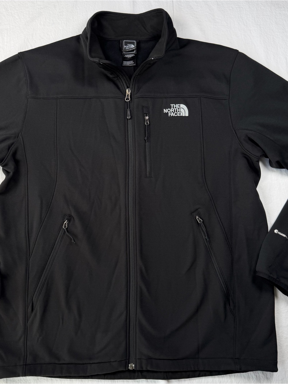 The North Face Men’s XL Black FlashDry Full Zip Softshell Jacket SS15 Outdoor